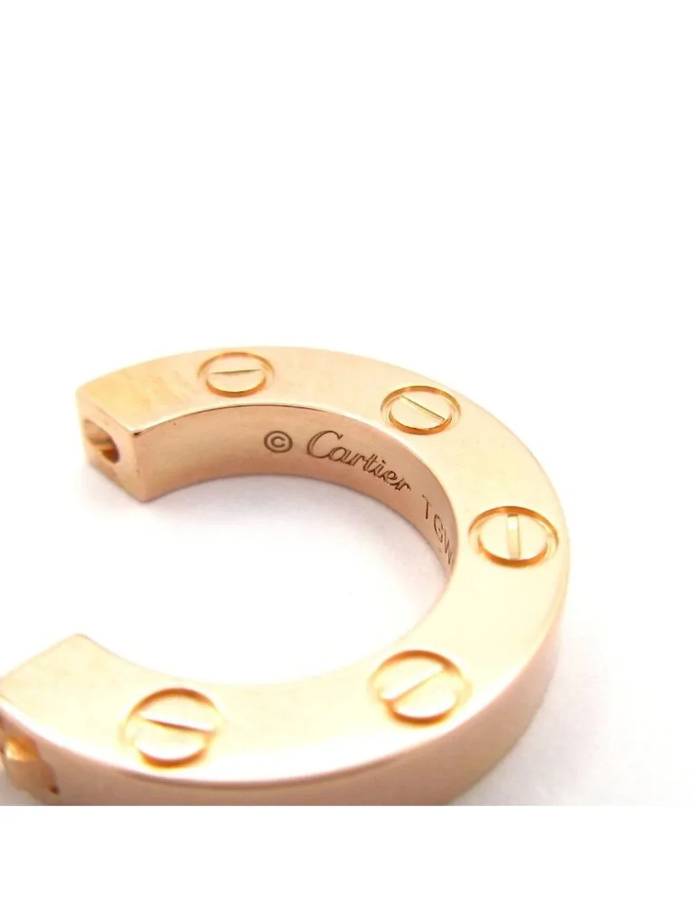 Cartier Single Earrings Love 18k Pink Gold